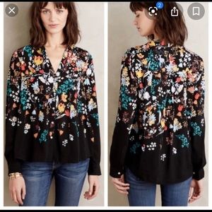 Black woodland creatures Maeve blouse
